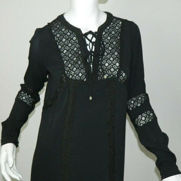 Anthropologie Current Air Black Boho Chic Tunic - Picture 5 of 11